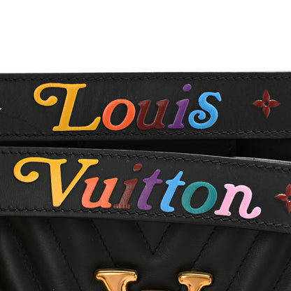 Louis Vuitton Calfskin New Wave Chain Tote Black 6 of 11