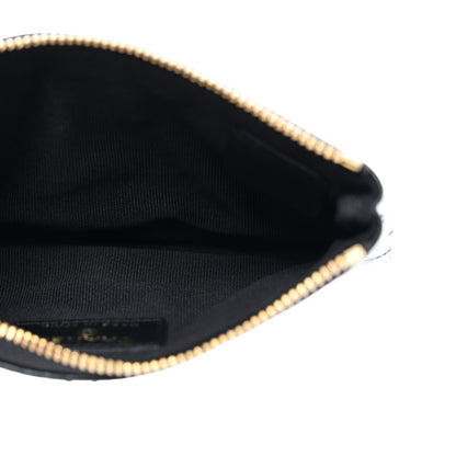 Chanel Caviar Quilted Studded CC Small Pouch Black 5 of 8