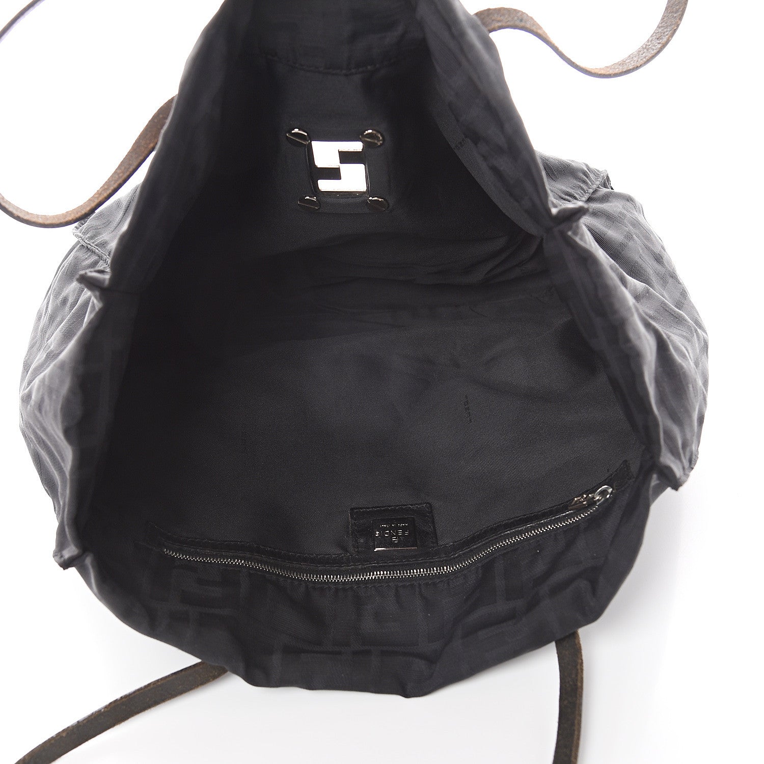 Fendi Canvas FF Tote Black 4 of 8