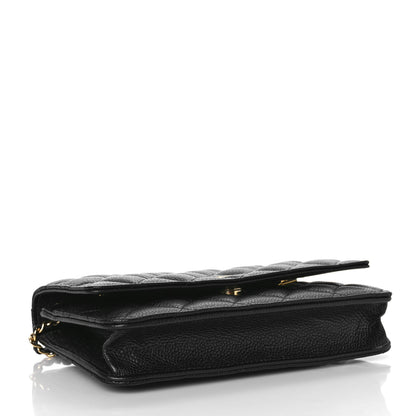 Chanel Caviar Quilted Wallet On Chain WOC Black 3 of 10