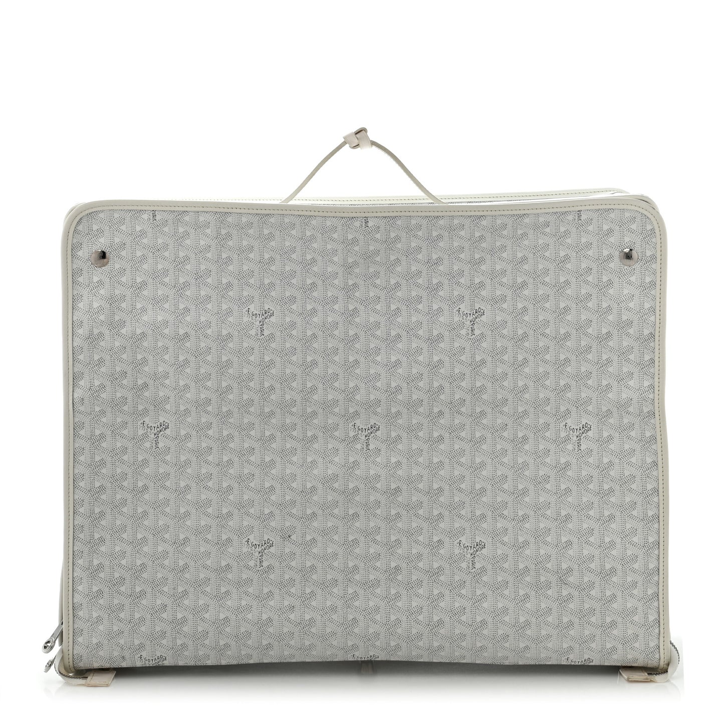 Goyardine Caravelle 50 Folding Suitcase White