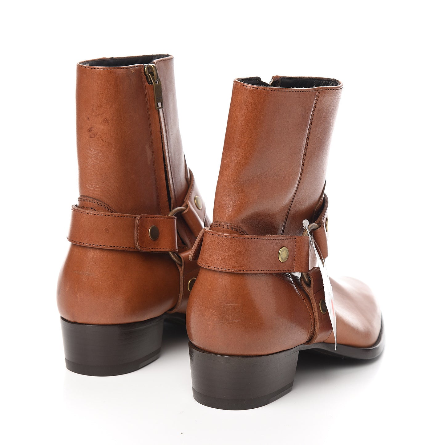 Smooth Calfskin Wyatt Harness Boots 40.5 Brown