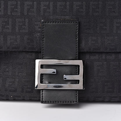 Fendi Zucchino Mama Baguette Black 7 of 9