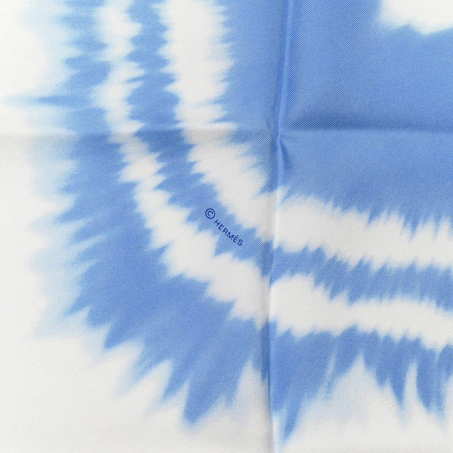 Silk Brides De Gala Wash Scarf 90 Ciel Blanc