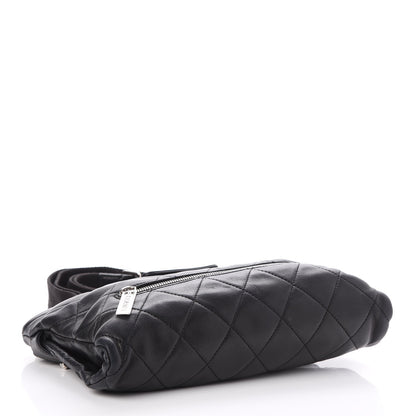 Chanel Lambskin Quilted Sport Messenger Bag Black 4 of 7