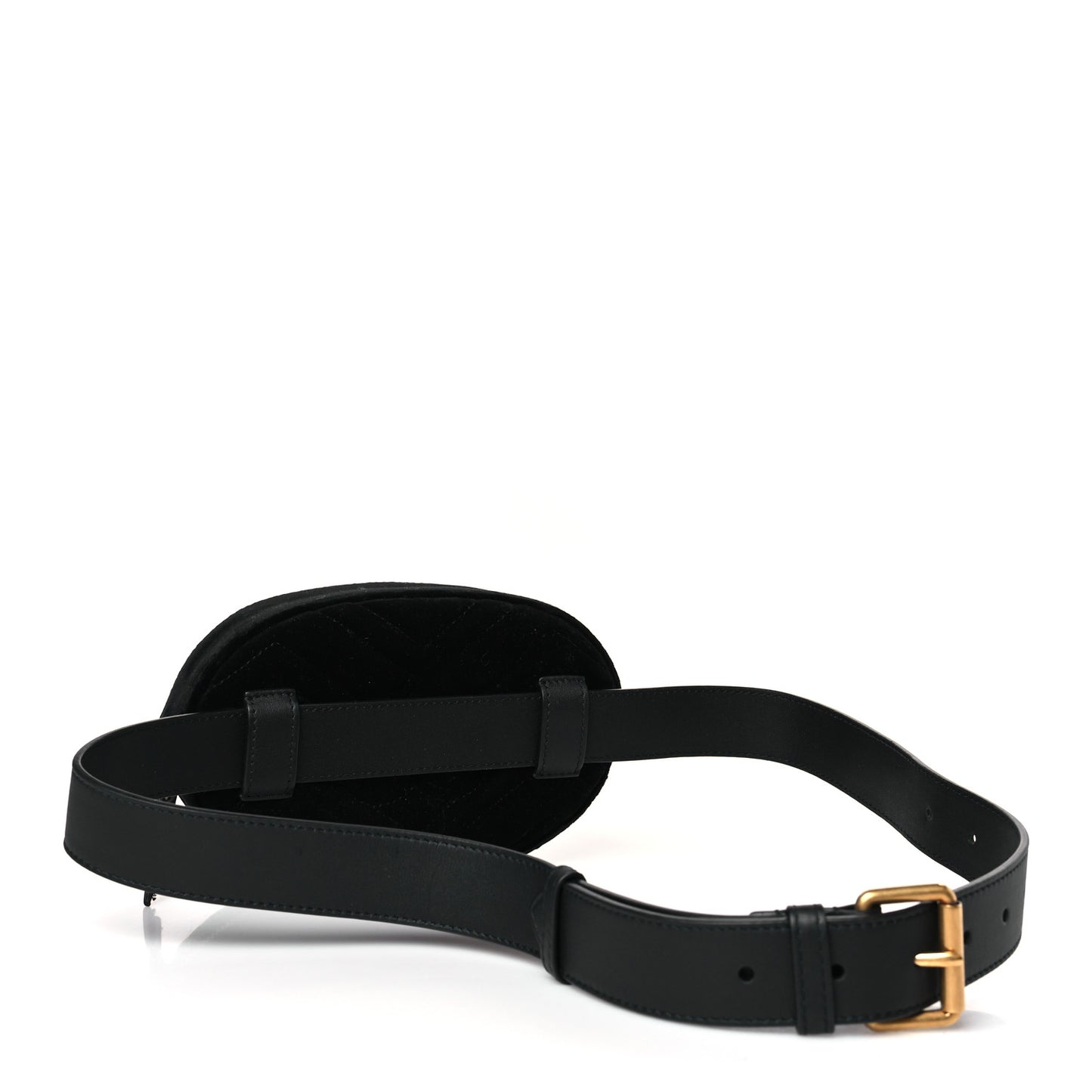Velvet Matelasse GG Marmont Belt Bag 85 34 Black