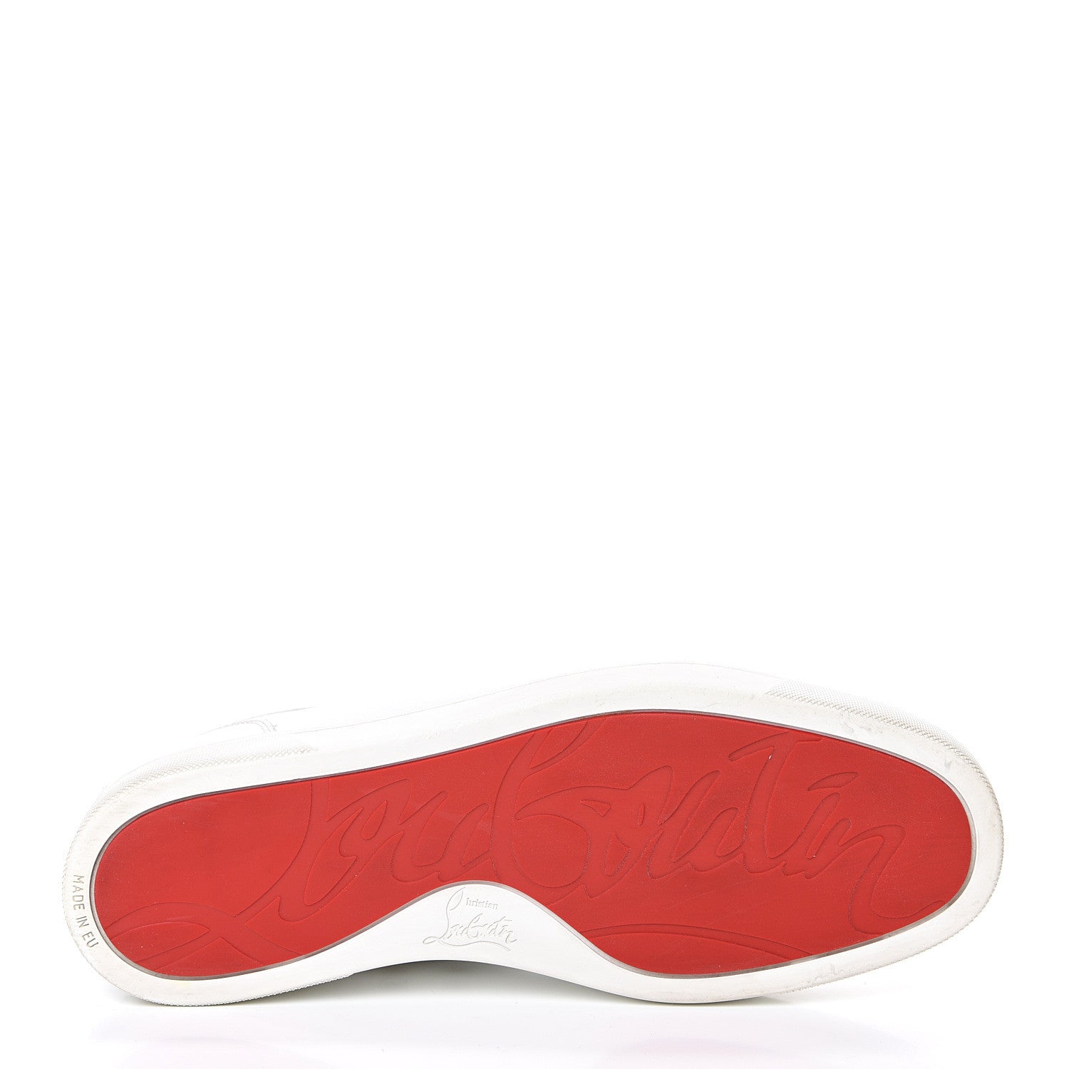 Christian Louboutin Calfskin Mens Louis Flat Sneakers 41.5 White 6 of 14