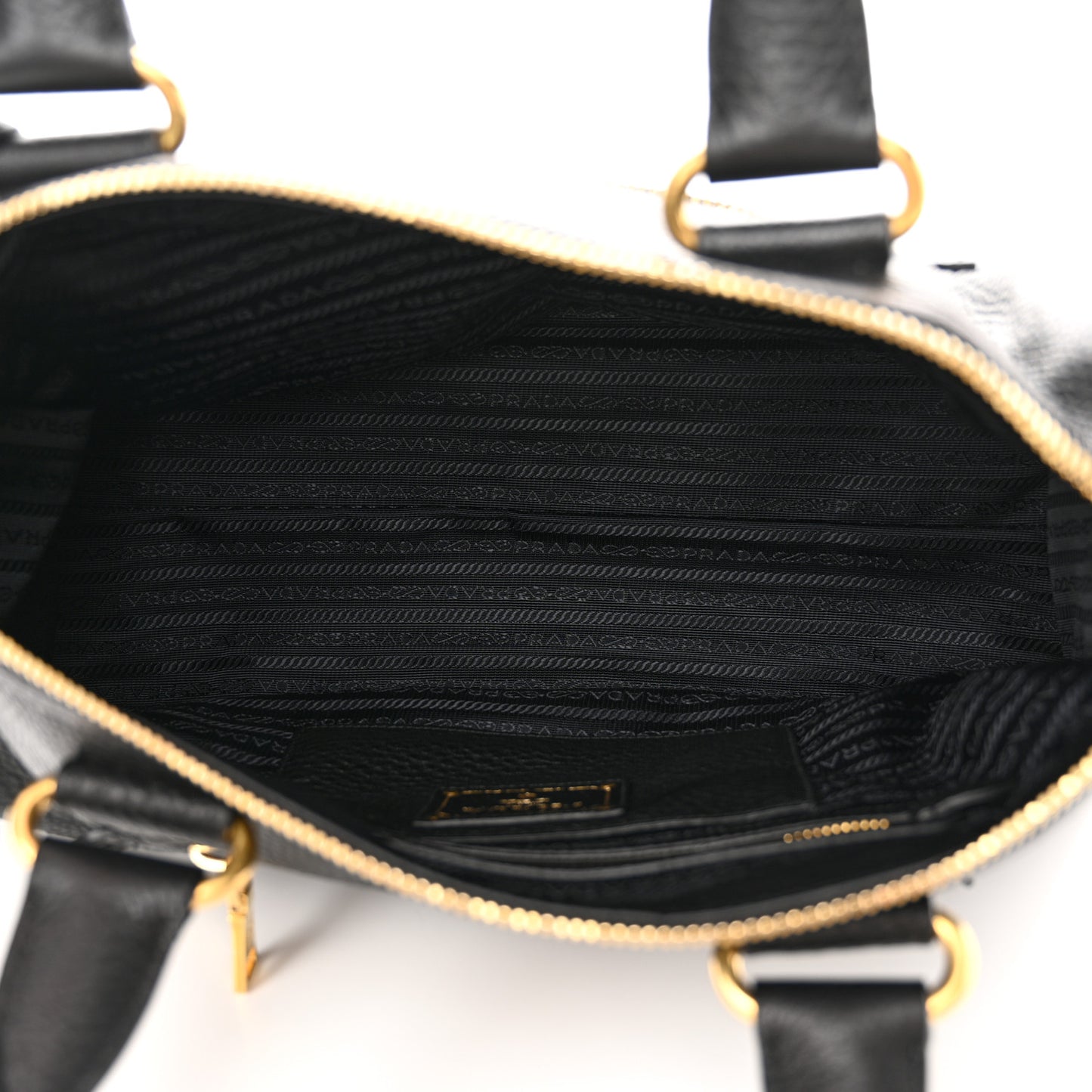 Vitello Daino Shopping Satchel Black