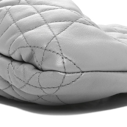 Christian Dior Lambskin Supple Macrocannage Small Ammi Bag Grey 10 of 10