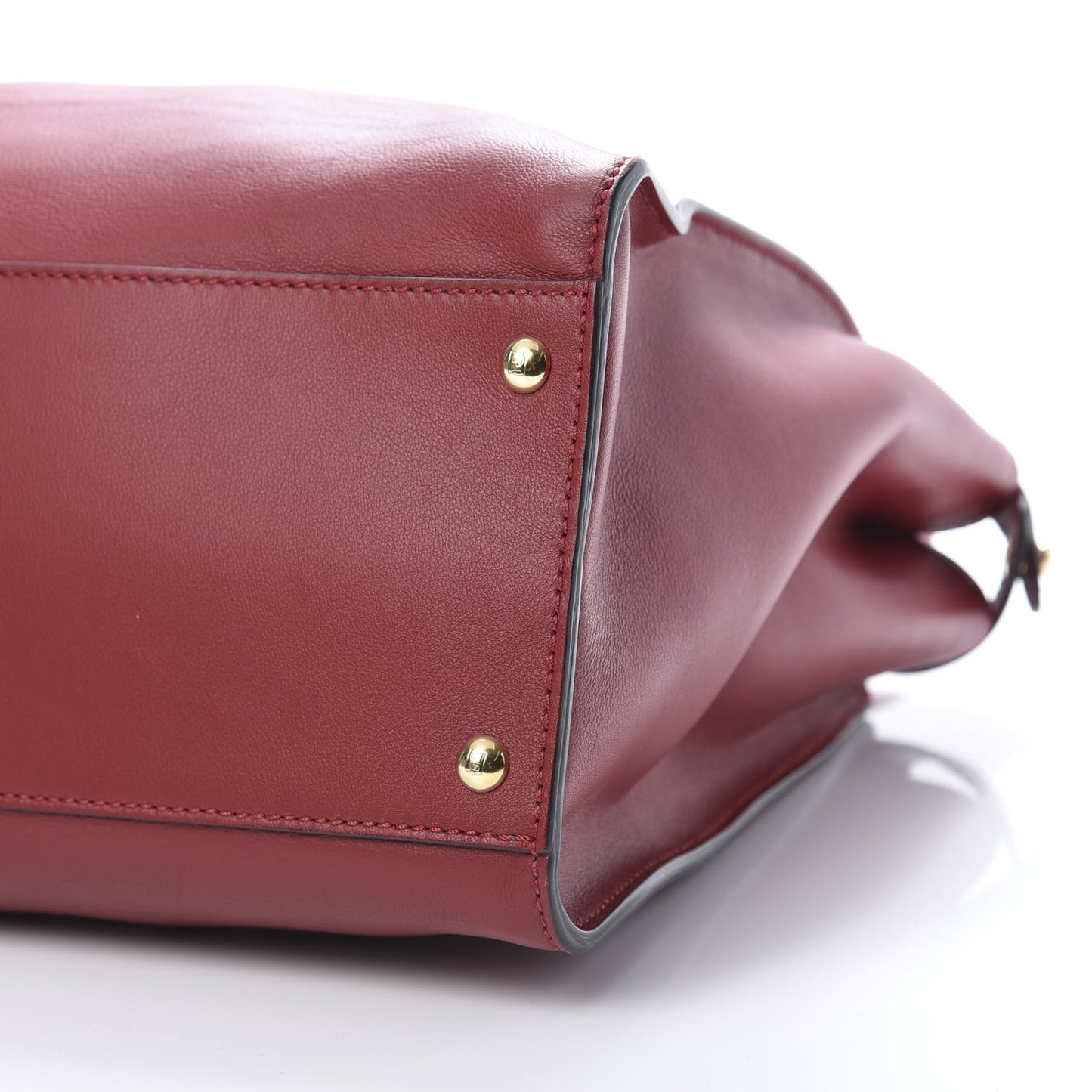 Calfskin Snakeskin Large Peekaboo Iconic Satchel Red