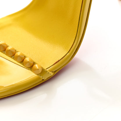 Christian Louboutin Patent Calfskin So Me 100 Sandals 36.5 Yellow 9 of 11