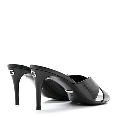 Gucci Nappa Crossover Heel Slide Sandals 39.5 Black 4 of 8