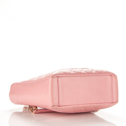 Chanel Caviar Quilted Petit Shopping Tote PST Pink 4 of 14