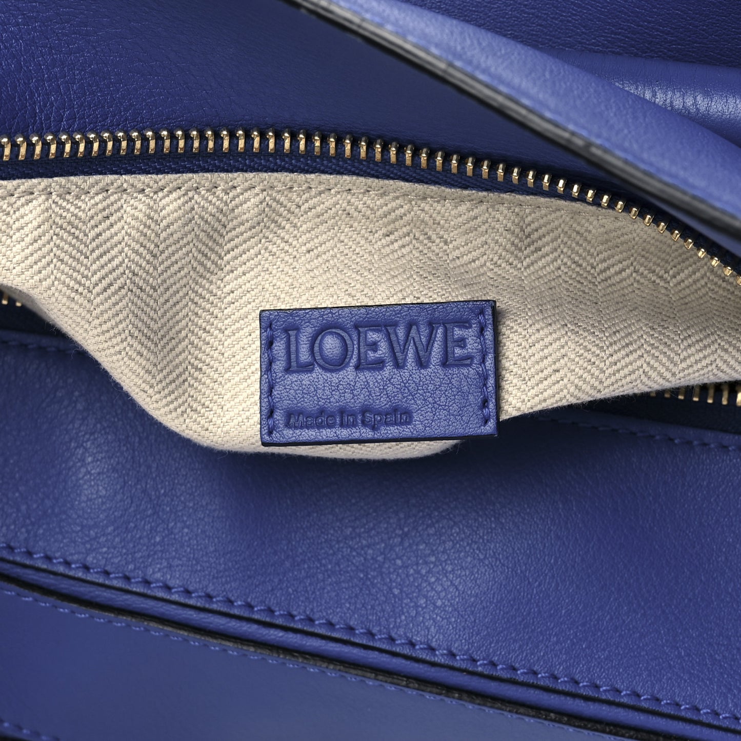 Calfskin Medium Puzzle Bag Electric Blue