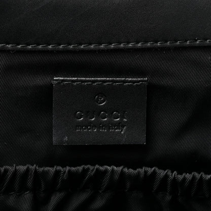 Gucci GG Supreme Monogram Web Messenger Diaper Bag Black Grey 6 of 14