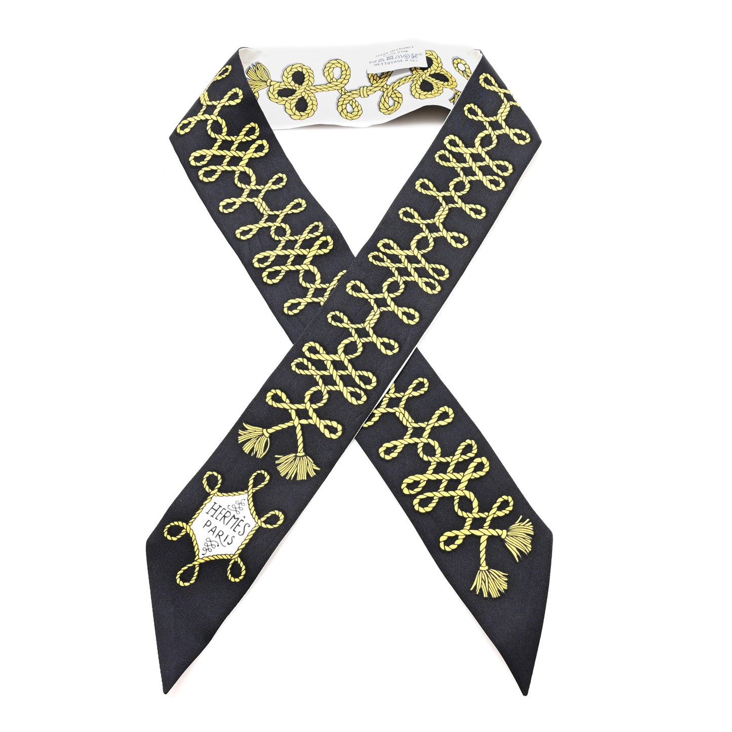 Silk Galons Et Brandebourg Twilly Black Gold White