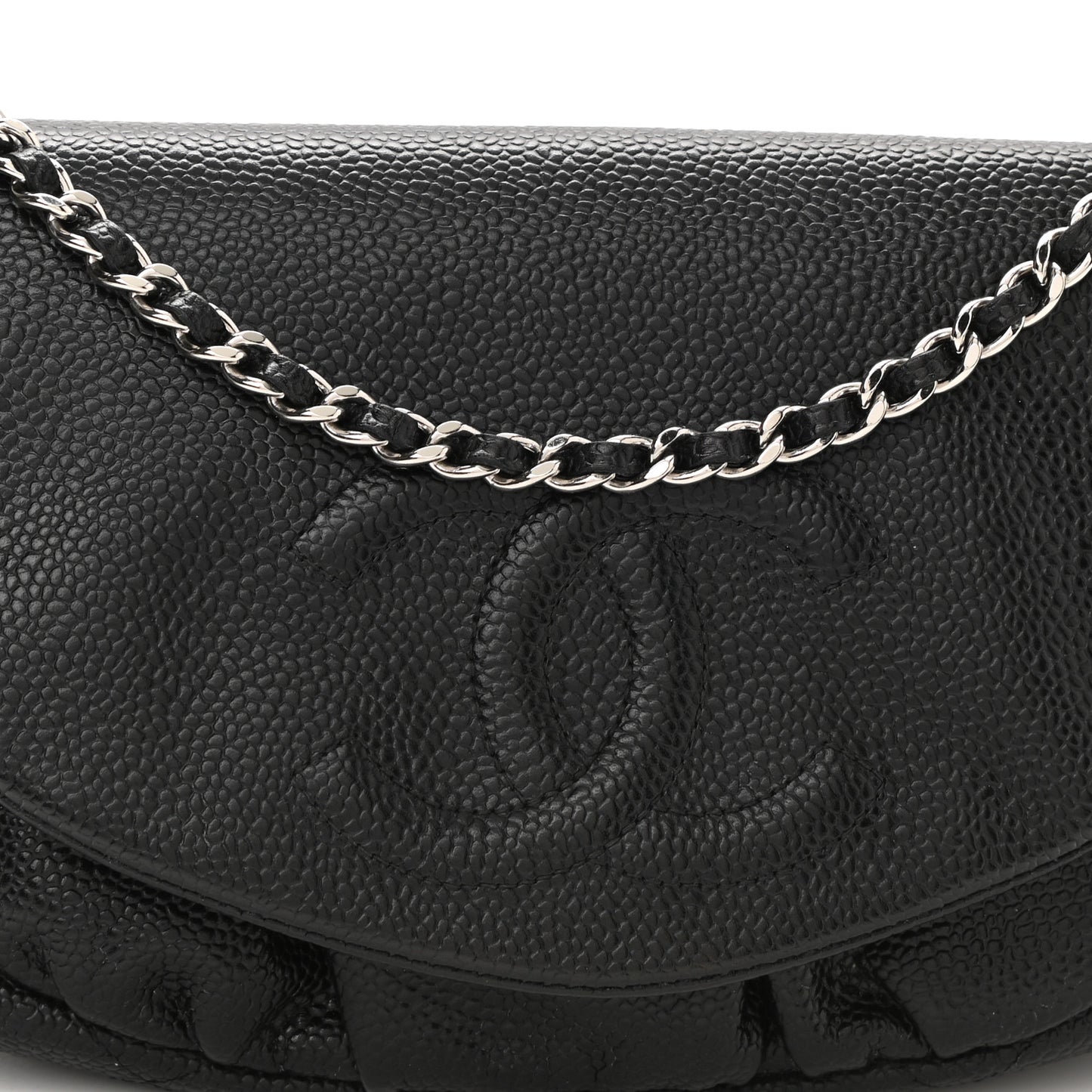 Caviar Half Moon Wallet On Chain WOC Black