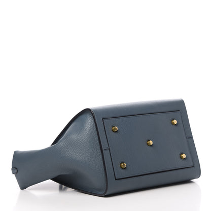Celine Crisped Calfskin Small Tie Knot Tote Slate Blue 5 of 16