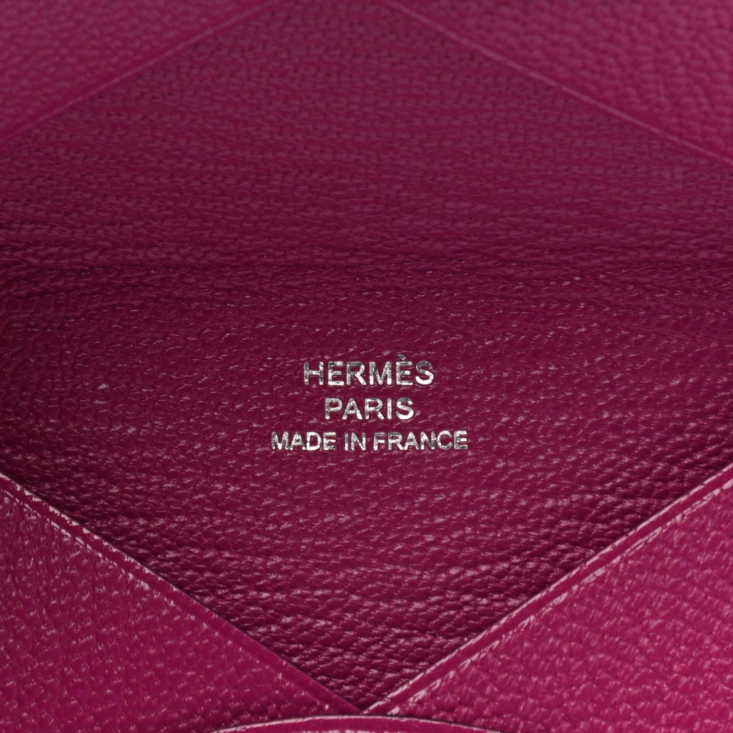 Hermes Chevre Mysore Calvi Card Case Rose Pourpre 4 of 5