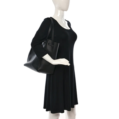 Celine Soft Grained Calfskin Small Belt Cabas Phantom Black 2 of 9