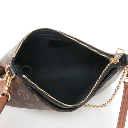 Louis Vuitton Monogram Pallas Clutch Black 5 of 8