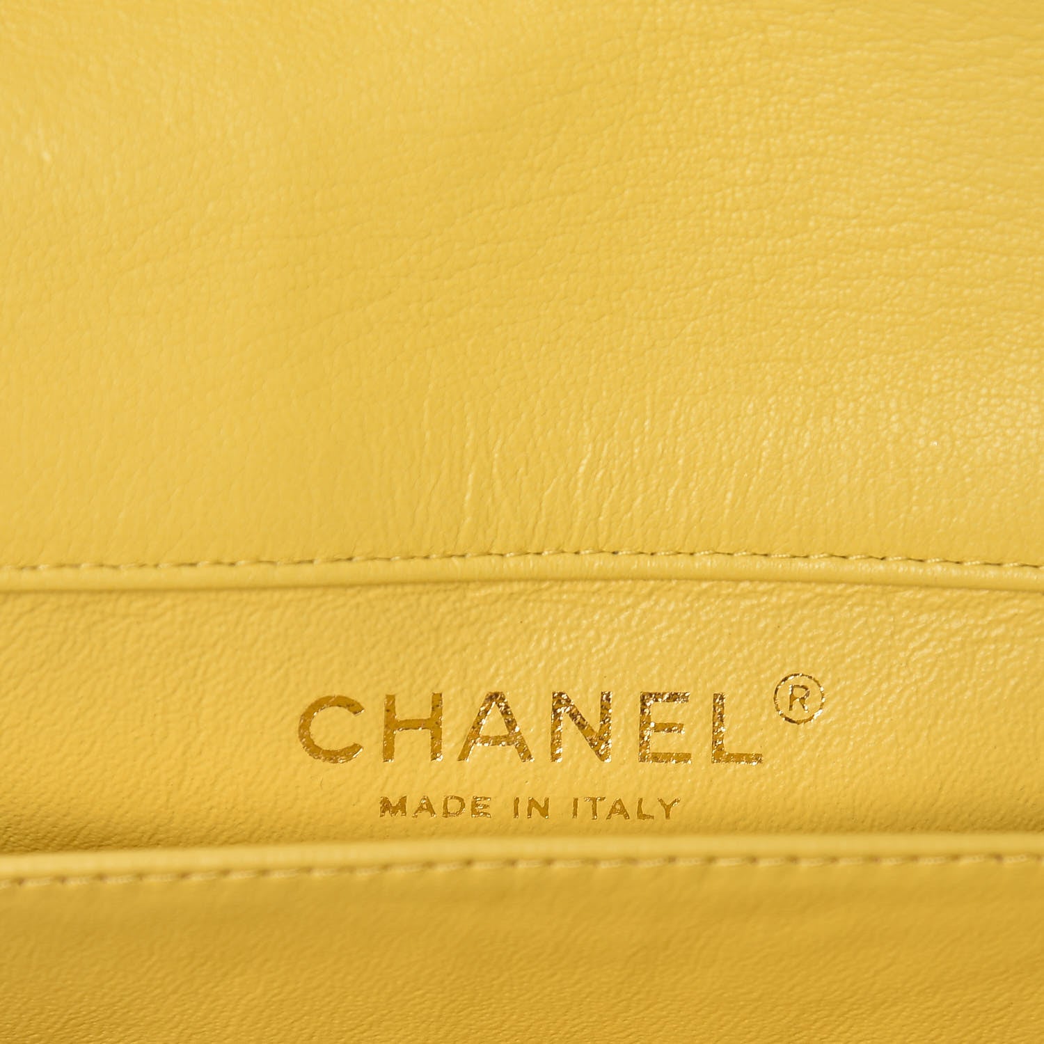 Chanel Lambskin Quilted Extra Mini Rectangular Flap Yellow 6 of 13