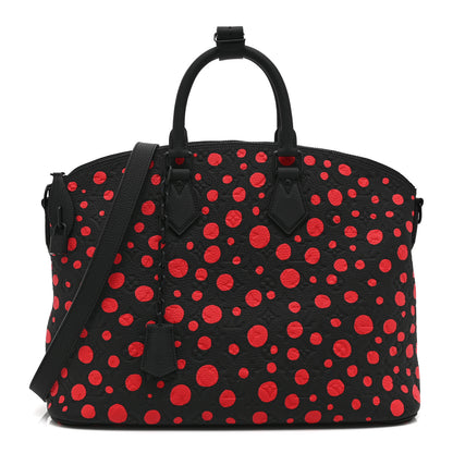 Louis Vuitton LV X YK Taurillon Lock It MM Black Red 2 of 17
