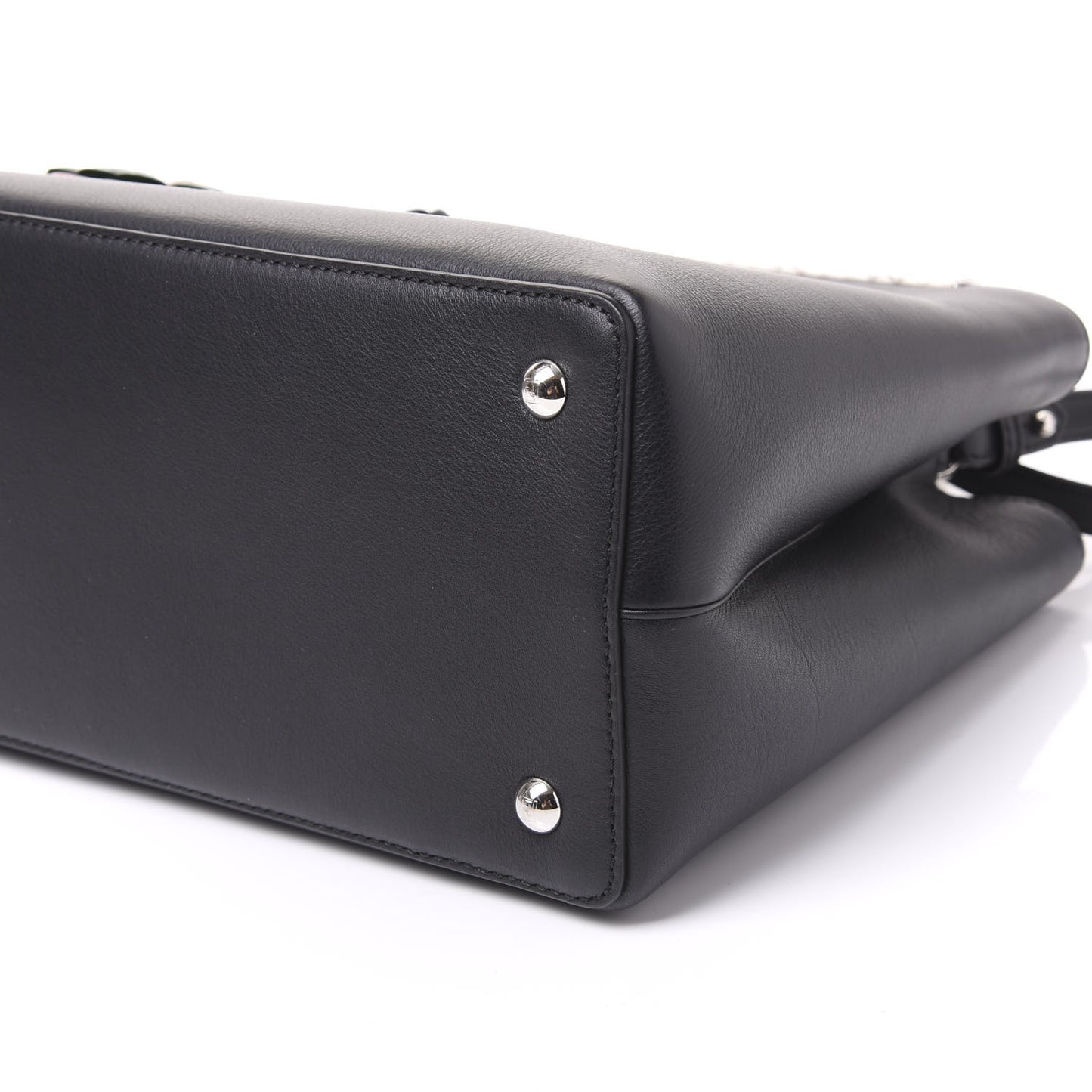 Vitello Dolce Elaphe Petite 2Jours Tote Black