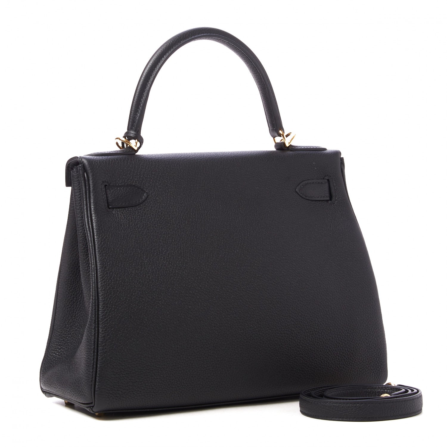 Hermes Togo Kelly Retourne 28 Black 3 of 34