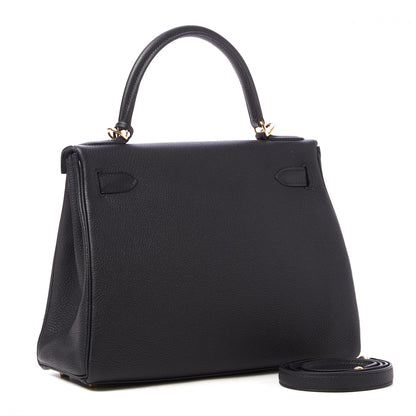 Hermes Togo Kelly Retourne 28 Black 3 of 34