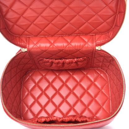Chanel Caviar Quilted Large Vanity Pouch Red 5 of 9