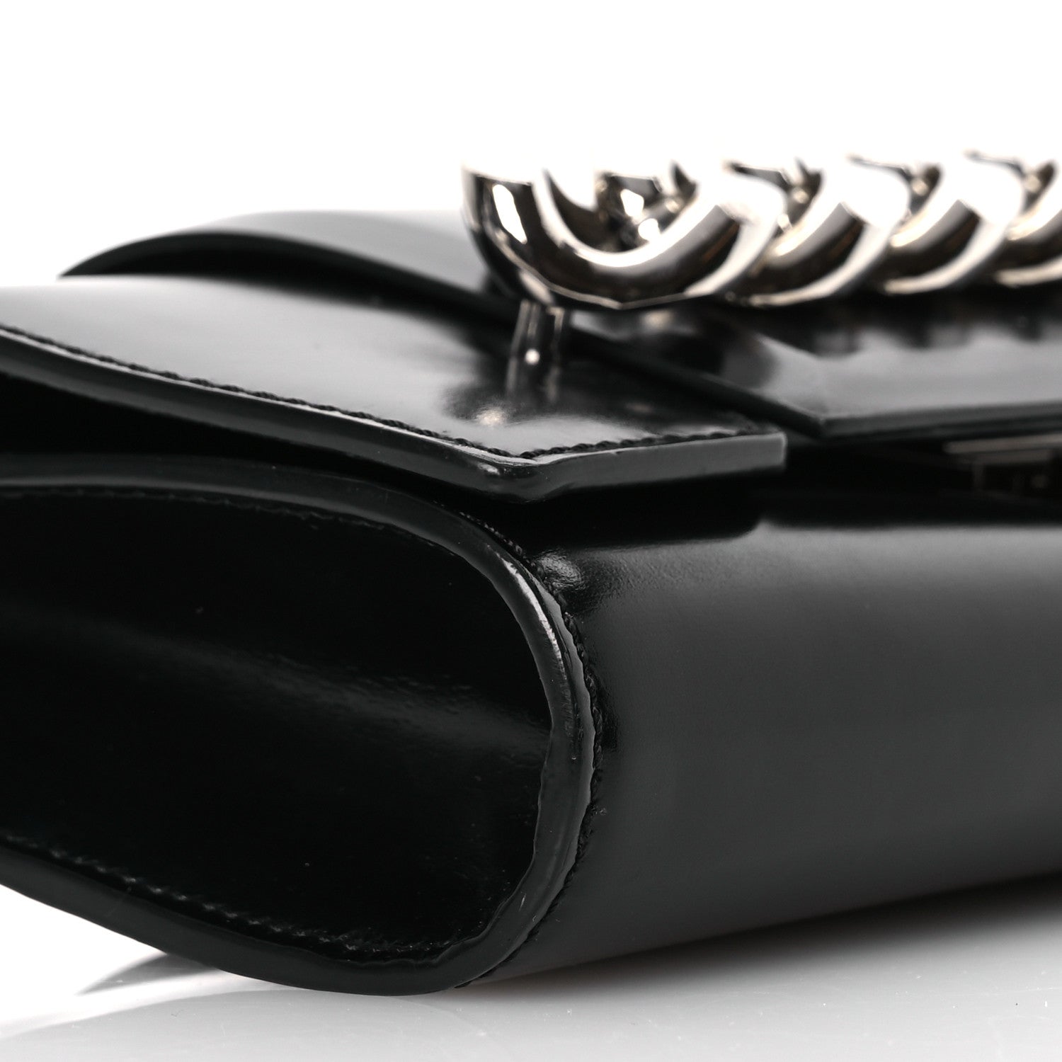 Givenchy Calfskin Infinity Flap Clutch Black 9 of 13