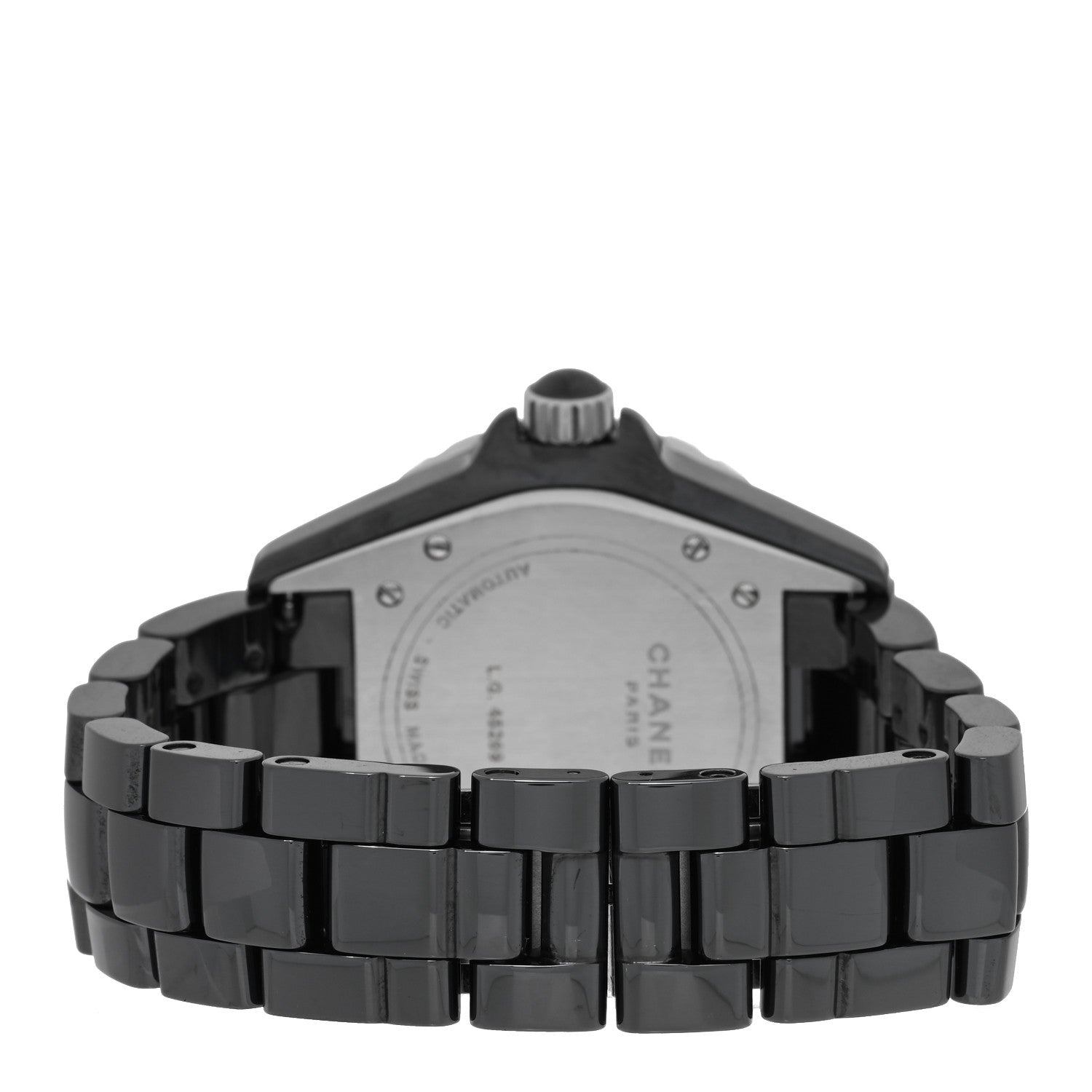 Chanel Stainless Steel Ceramic 38mm J12 Automatic Watch Black 3 of 4