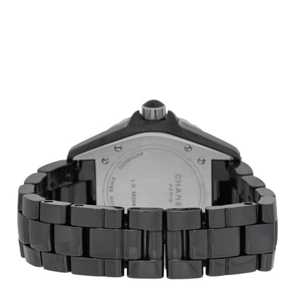 Chanel Stainless Steel Ceramic 38mm J12 Automatic Watch Black 3 of 4