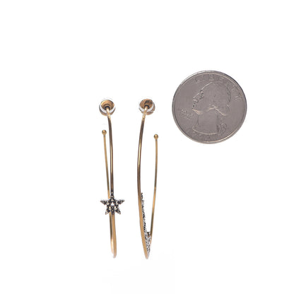 Christian Dior Metal J'Adior Hoop Earrings Aged Gold 2 of 7