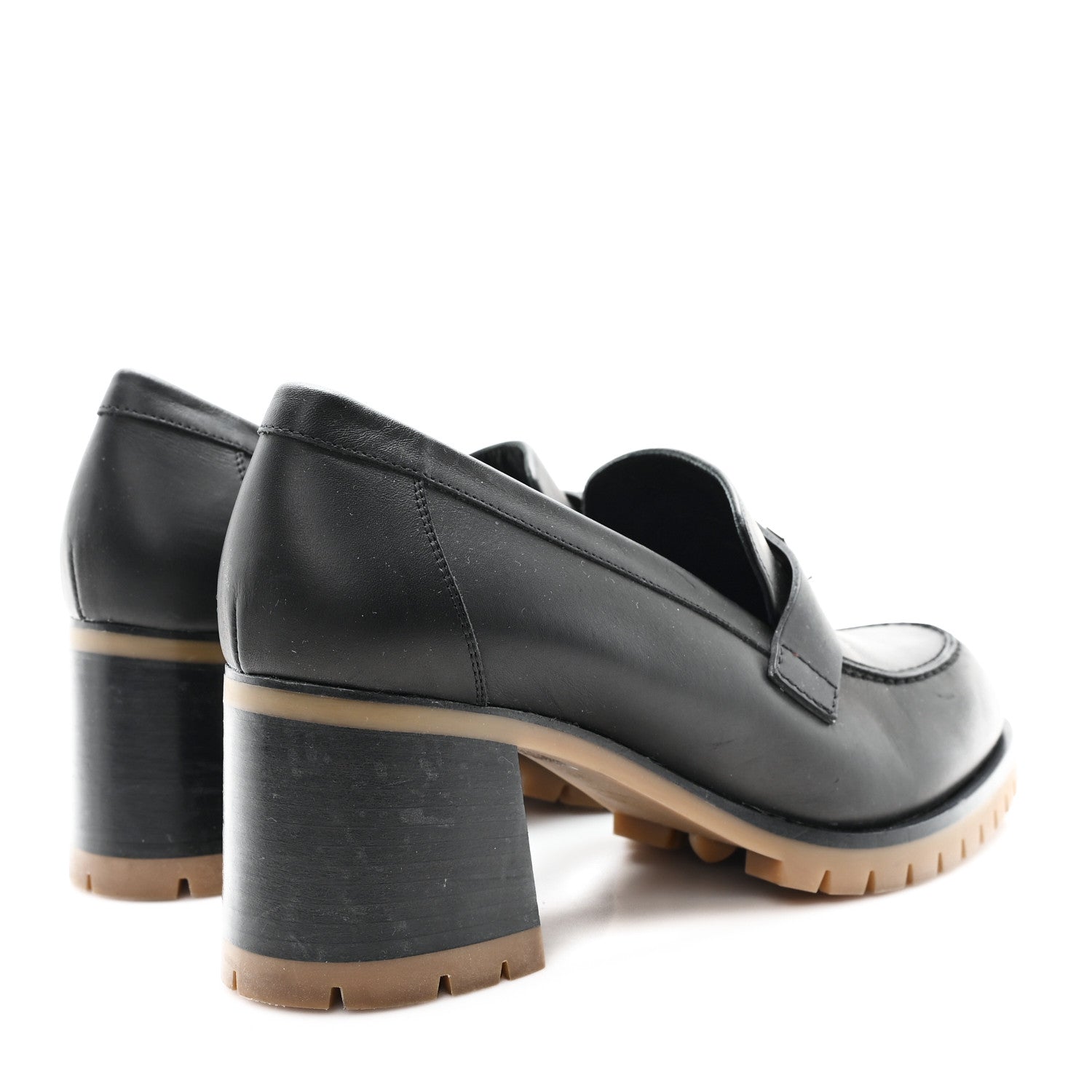 Hermes Calfskin Womens Foch 60 Pump 39 Black 5 of 10
