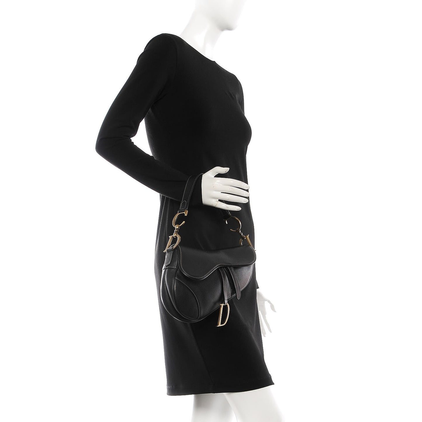 Calfskin Saddle Bag Black