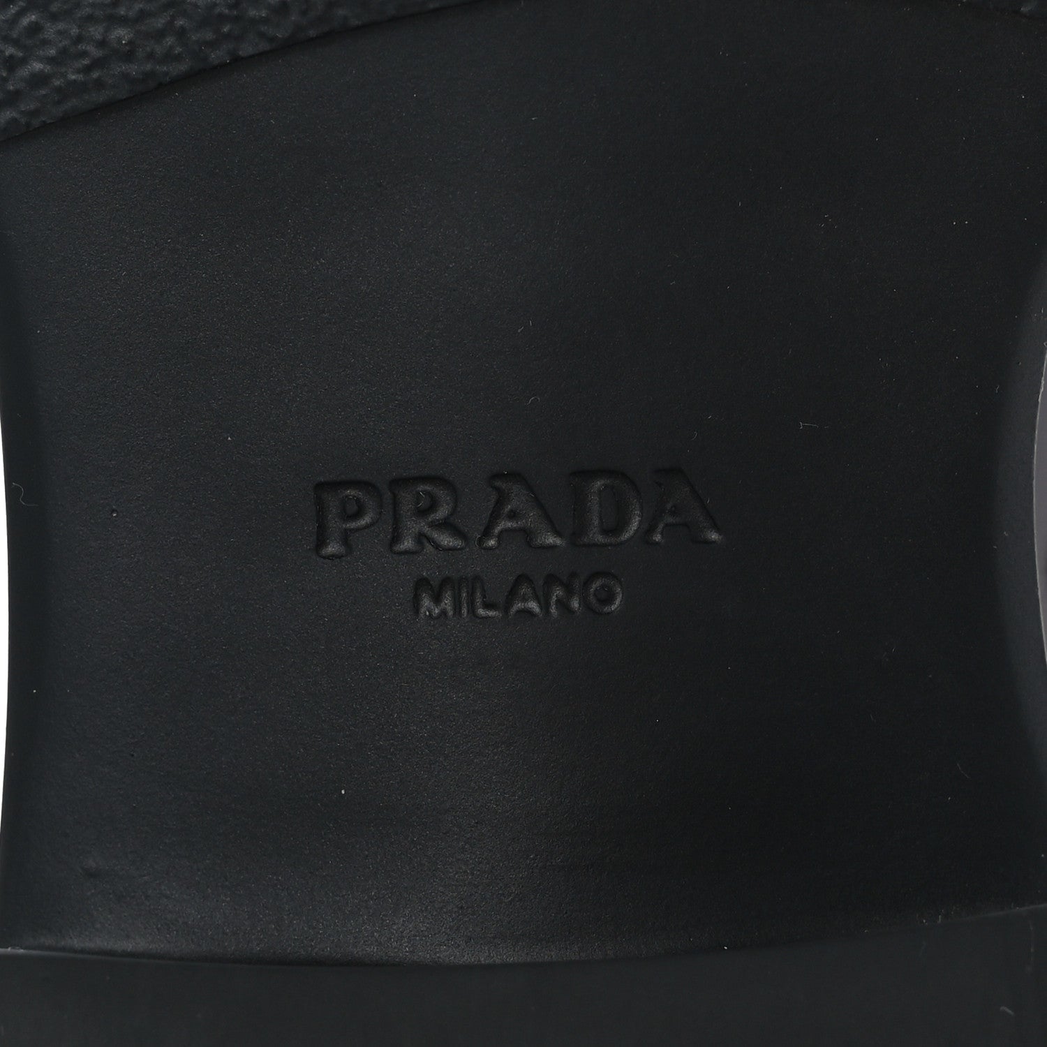 Prada Spazzolato Fume Metal Triangle Logo 50mm Loafers 36.5 Granato 7 of 8