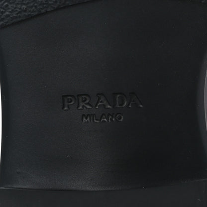 Prada Spazzolato Fume Metal Triangle Logo 50mm Loafers 36.5 Granato 7 of 8