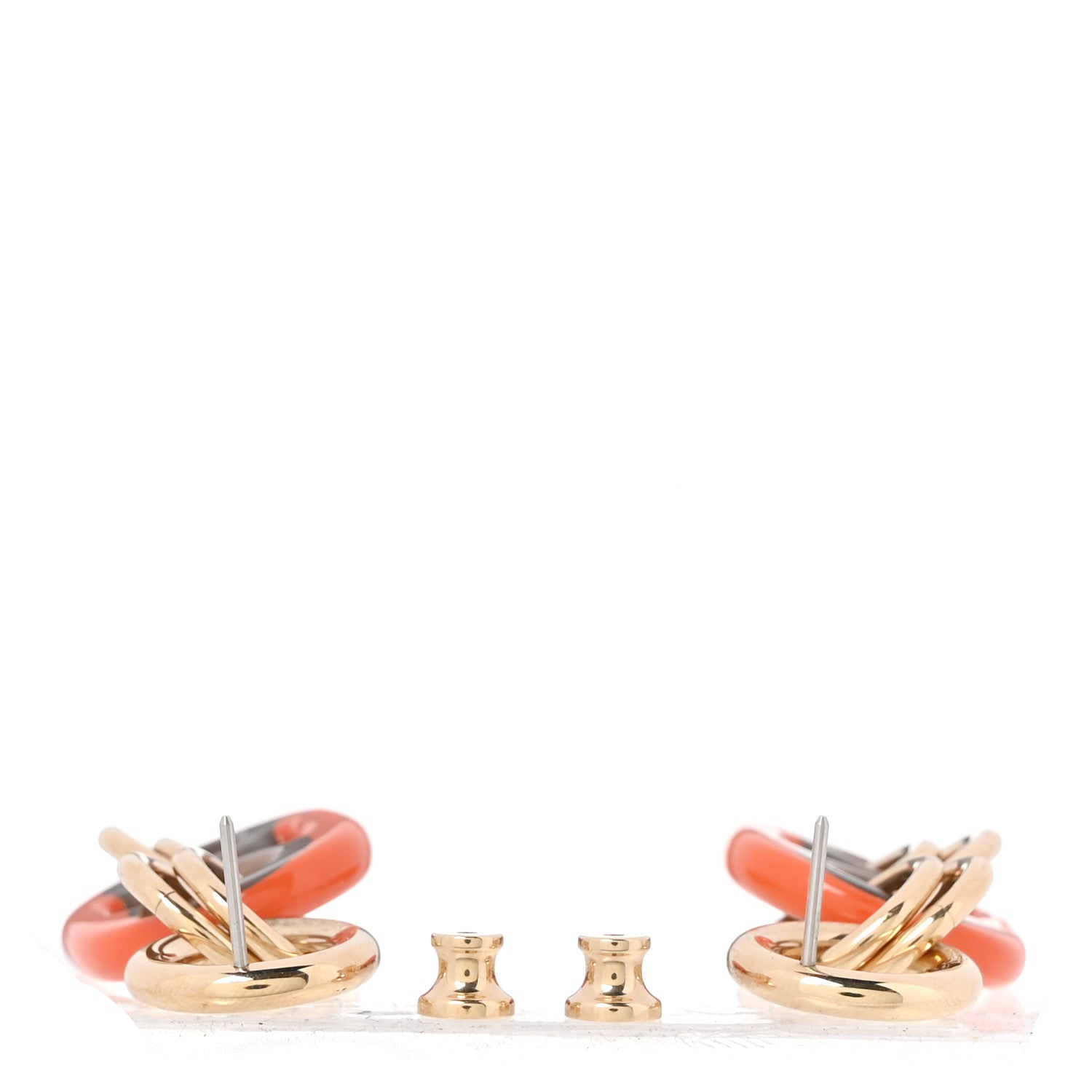 Hermes Permabrass Horn Small Eurydice Earrings Systeme 3 of 5