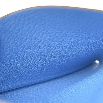 Hermes Evercolor Calvi Card Case Bleu Ocean Bleu Paradis 7 of 8