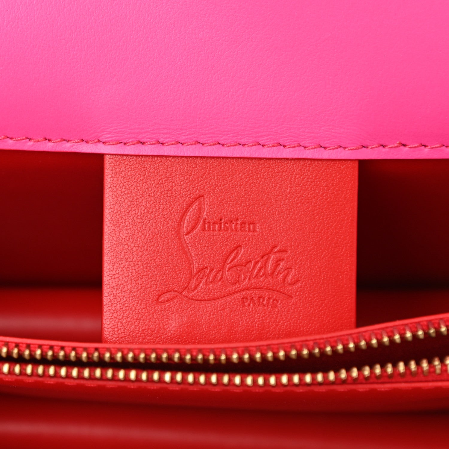 Christian Louboutin Calfskin Elisa Mini Shoulder Bag Loubi Hot Pink 6 of 8