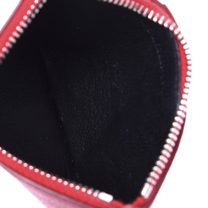 Saint Laurent Grained Calfskin 5 Fragments Zip Pouch Card Holder New Red 5 of 6