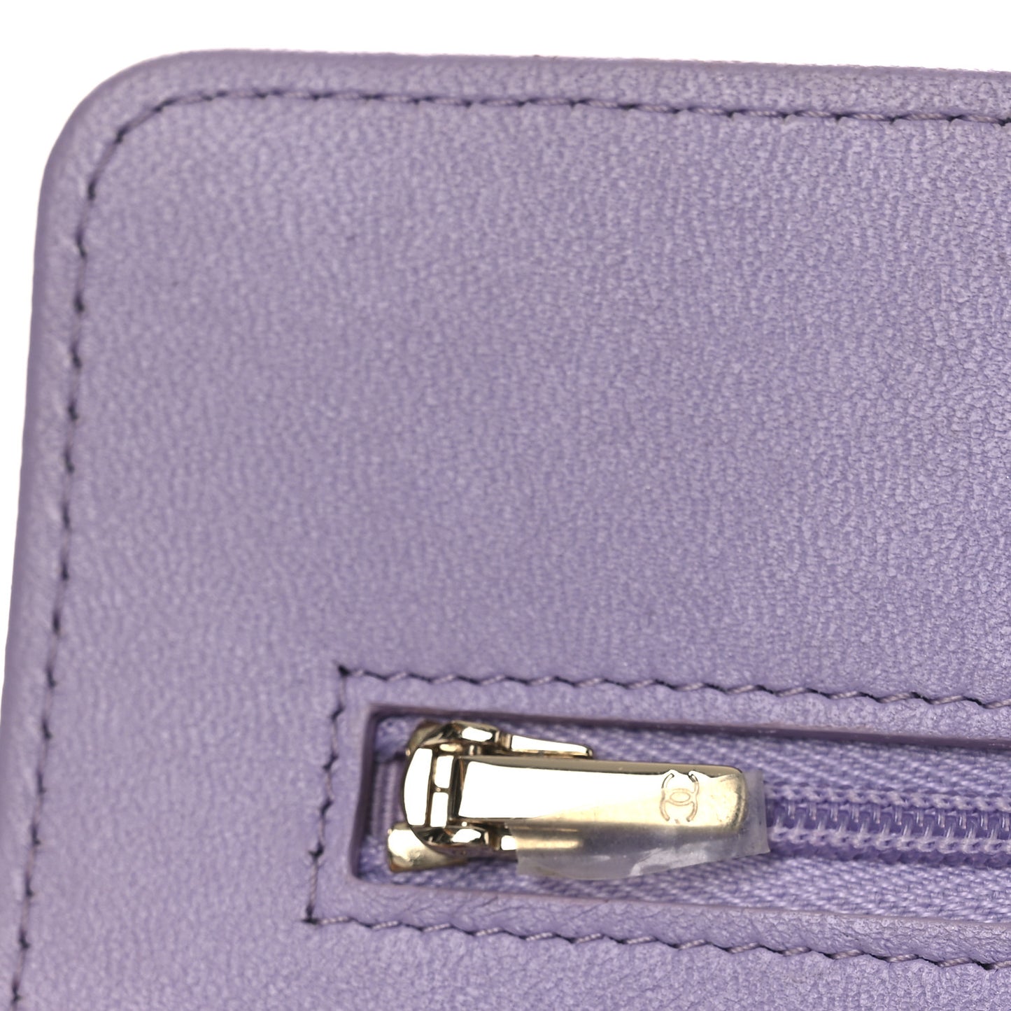 Caviar Quilted Sweetheart Wallet On Chain WOC Light Purple