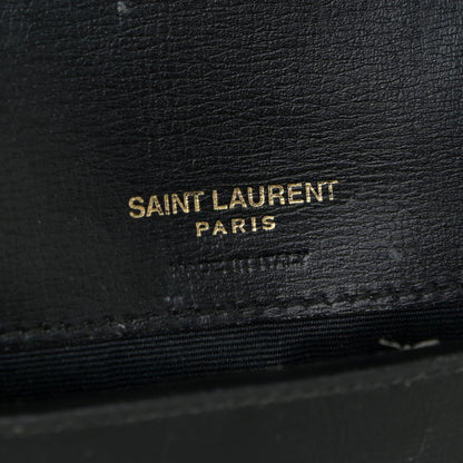 Saint Laurent Smooth Calfskin Monogram Phone Holder Crossbody Black 6 of 23