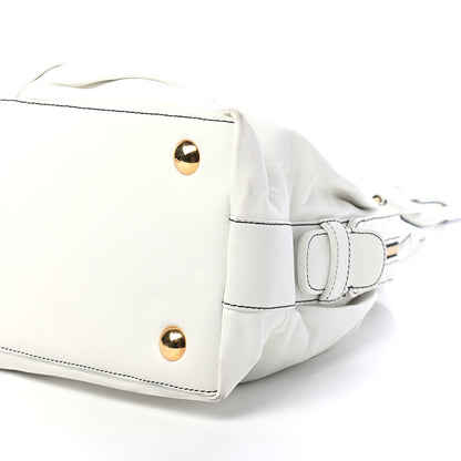 Valentino Garavani Lambskin Woven Couture Bag White 8 of 9