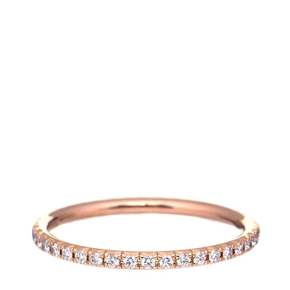 Tiffany 18K Rose Gold Diamond Metro Ring 49 4.75 1 of 6