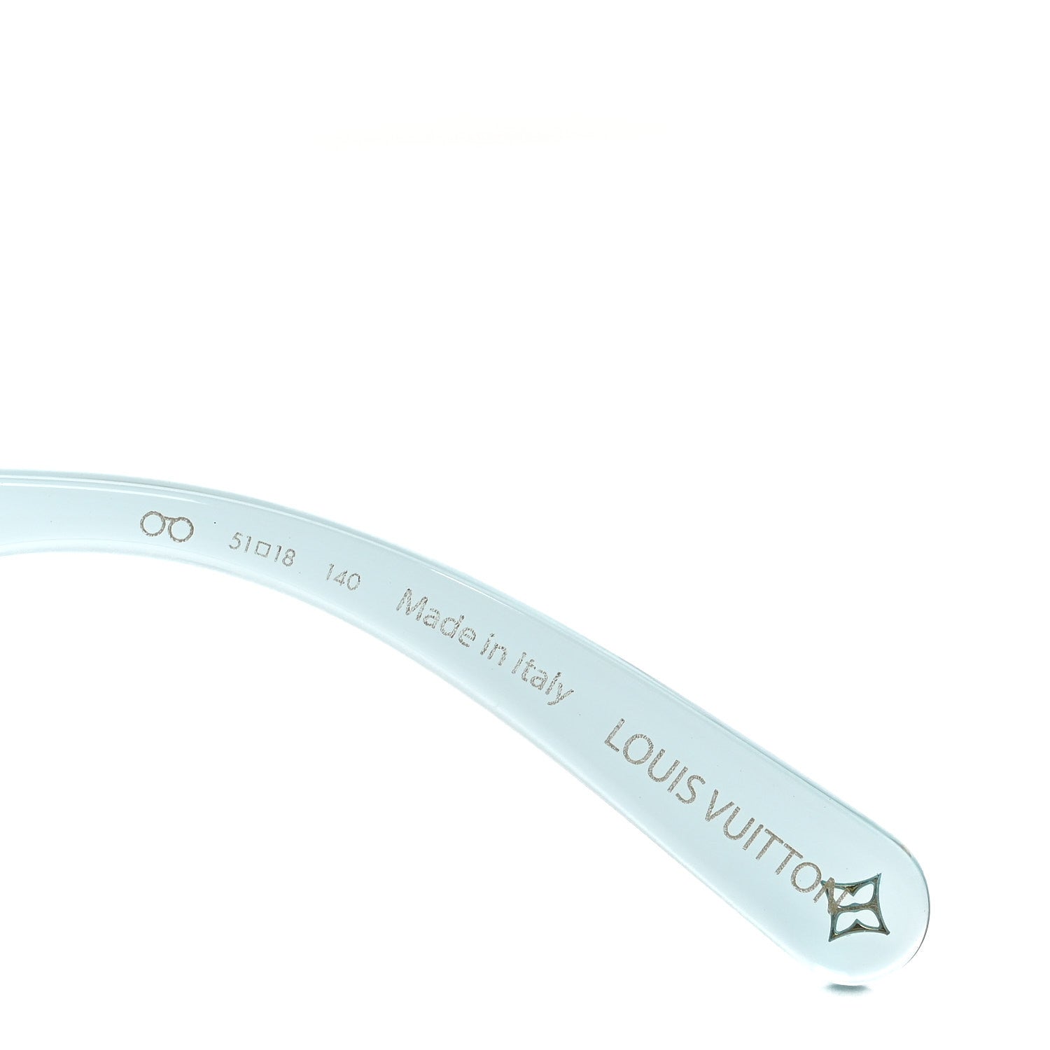 Louis Vuitton Acetate S Lock Cat Eye Sunglasses Z2818W Crystal Blue 5 of 7
