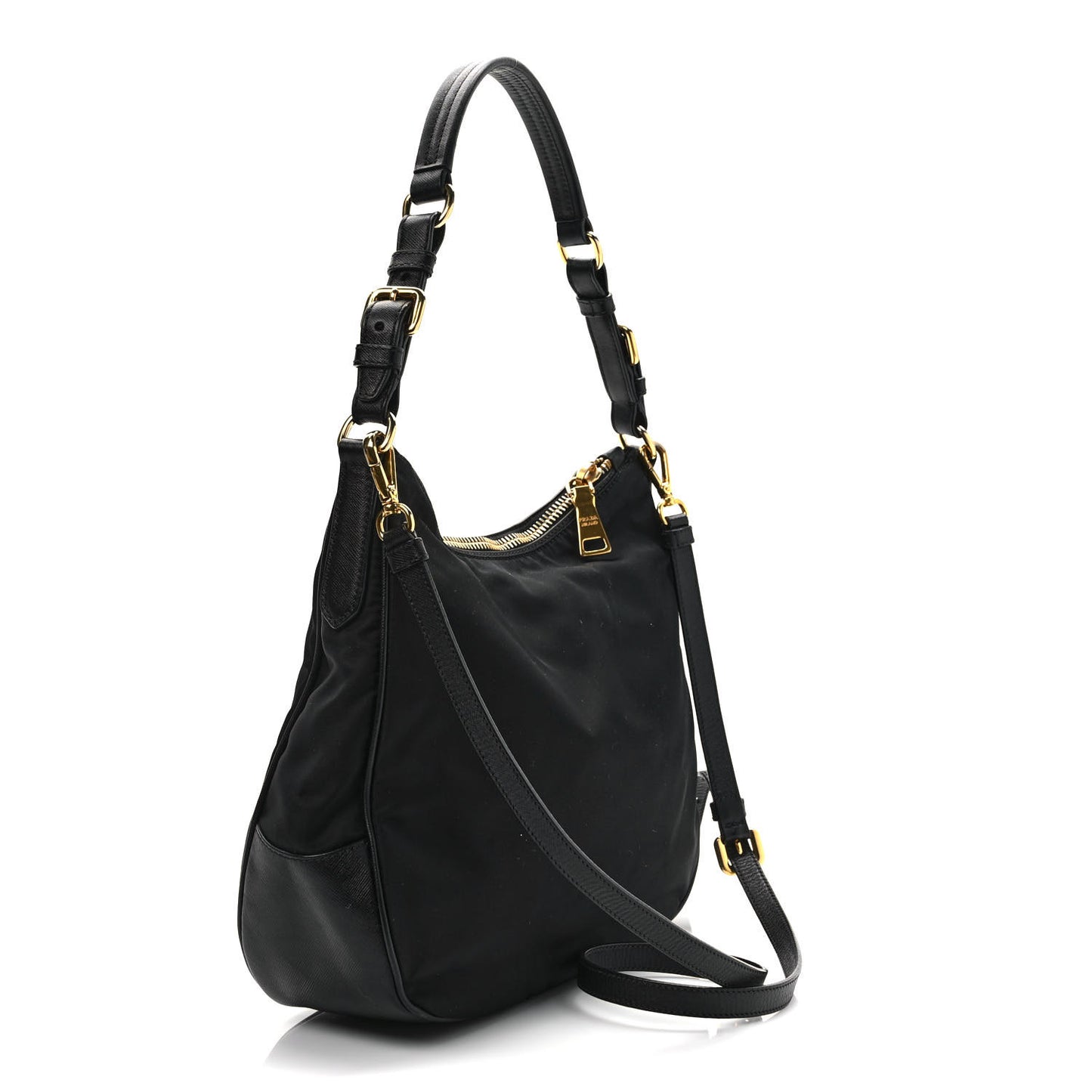 Tessuto Nylon Shoulder Bag Black