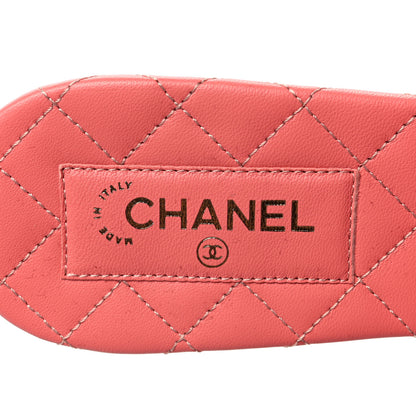Chanel Satin Mule Sandals 40 Pink 7 of 7